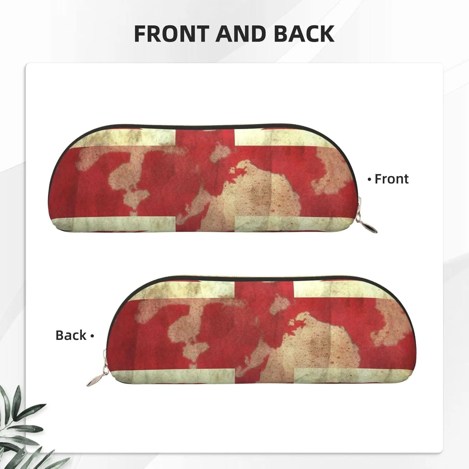 Vintage Union Jack British Flag Makeup Bag for Women Men Large Pencil Case Aesthetic Pencil Pouch Coin Pouch Leather Cosmetic Bag with Zipper Office Organizer Travel Essentials