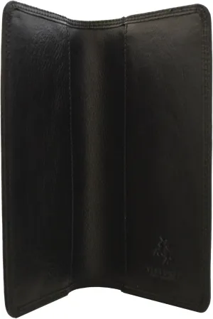 Visconti TC-7 Bifold Leather Checkbook Cover (Black)