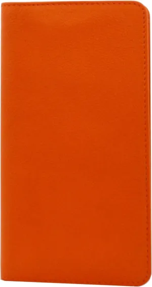 Visconti TC-7 Bifold Leather Checkbook Cover (Orange)