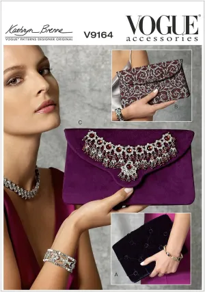 Vogue Patterns V9164 Clutch Bags, One Size