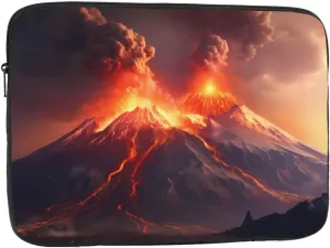 Volcanic Eruptions Prints Shockproof Portable Laptop Sleeve Bag 17 inch - Protective Case for Men and Women's Business Travel, Office Daily Use