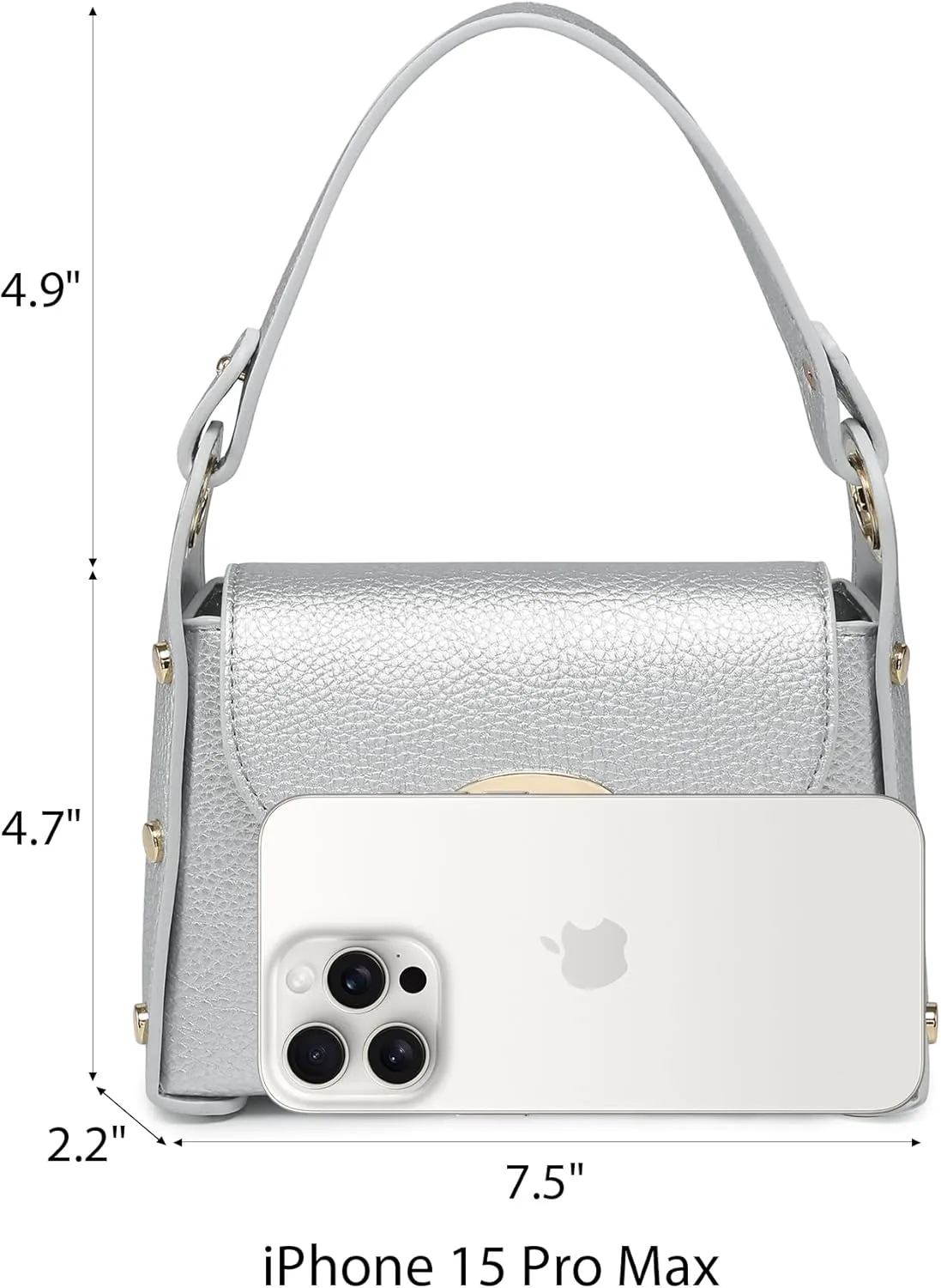 VONMAY Women Small Crossbody Bag Studded Evening Bags Clutch Purse Mini Satchel Handbag for Wedding Prom Cocktail Party