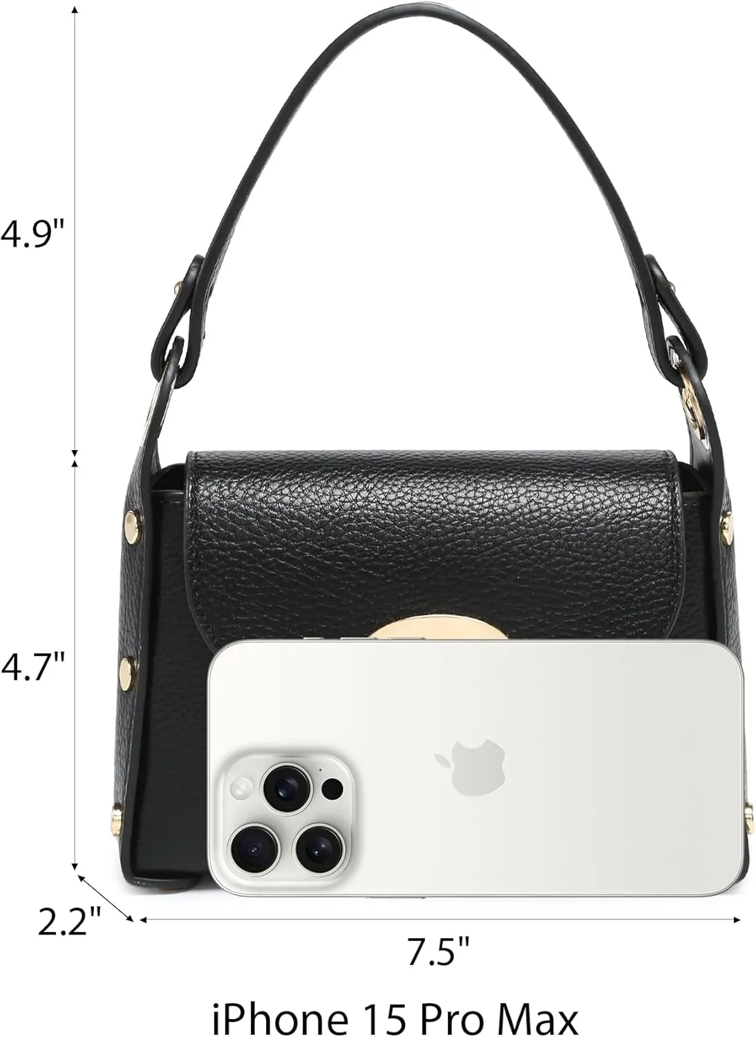 VONMAY Women Small Crossbody Bag Studded Evening Bags Clutch Purse Mini Satchel Handbag for Wedding Prom Cocktail Party