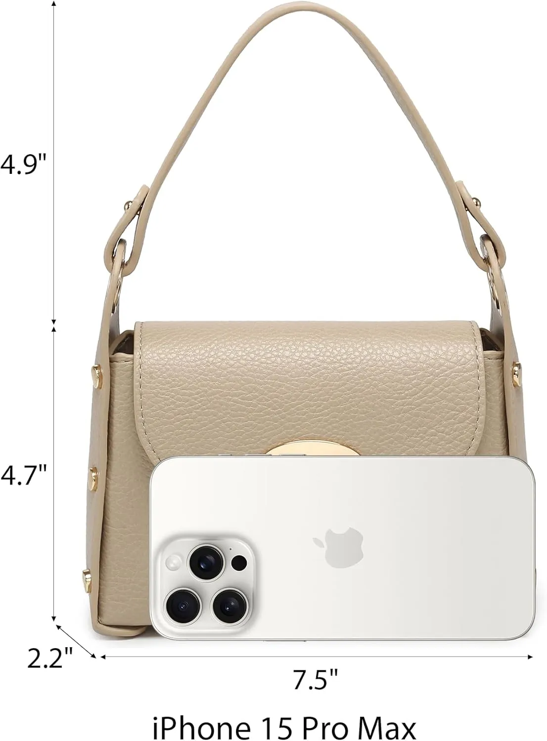 VONMAY Women Small Crossbody Bag Studded Evening Bags Clutch Purse Satchel Handbag for Wedding Prom Cocktail Party