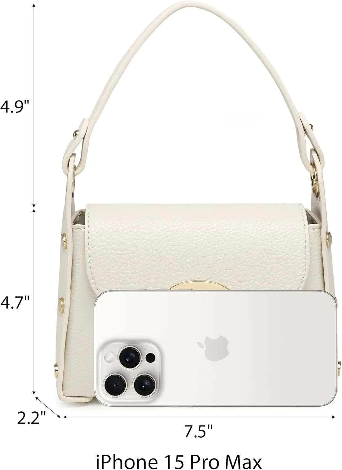VONMAY Women Small Crossbody Bag Studded Evening Bags Clutch Purse Satchel Handbag for Wedding Prom Cocktail Party