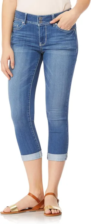 WallFlower Women's Ultra Crop Mid-Rise Insta Soft Juniors (Standard and Plus)