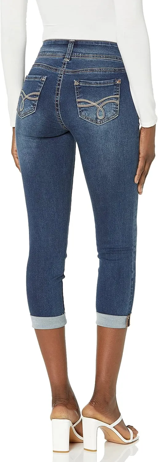 WallFlower Women's Ultra Crop Mid-Rise Insta Soft Juniors (Standard and Plus)