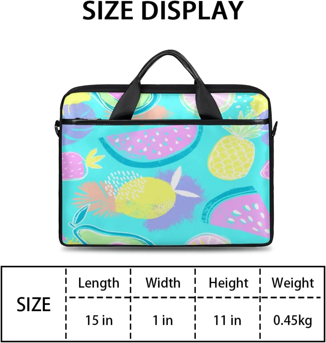 Watercolor Peacock Woman Laptop Shoulder Messenger Bag Waterproof Laptop Briefcase with Handle and Padded Strap Case Sleeve
