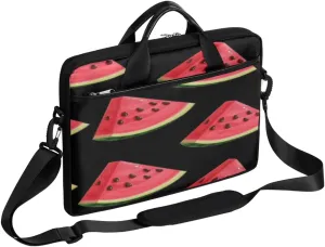 Watercolor Peacock Woman Laptop Shoulder Messenger Bag Waterproof Laptop Briefcase with Handle and Padded Strap Case Sleeve