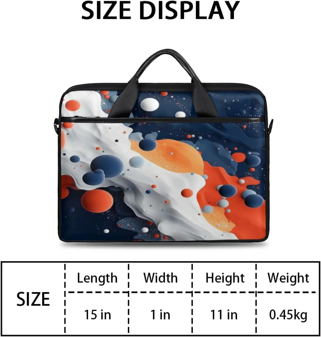 Watercolor Yellow Flower Laptop Bag for Men Women 13-15 Inch Case Bags Sleeve Shoulder with Anti Slip Removable