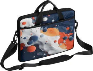 Watercolor Yellow Flower Laptop Bag for Men Women 13-15 Inch Case Bags Sleeve Shoulder with Anti Slip Removable