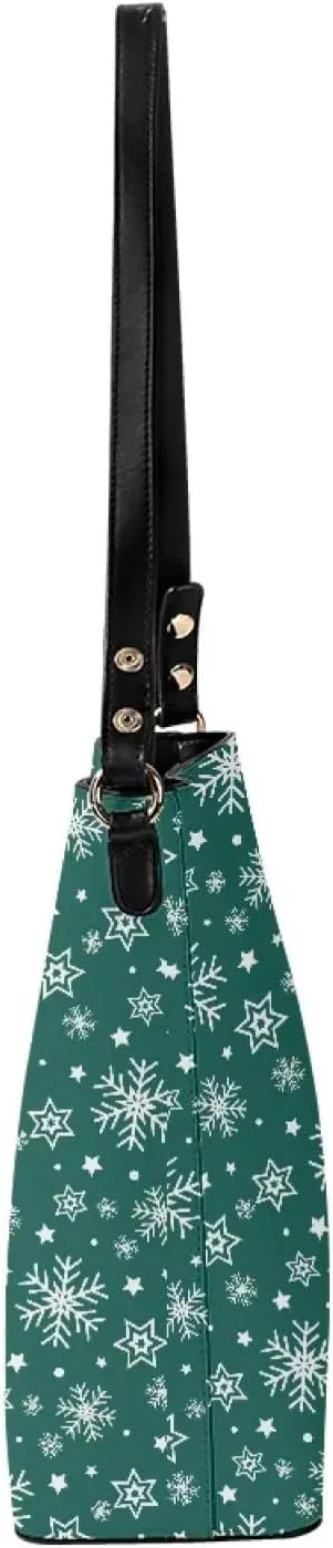 Waterproof Bucket Bags for Women, Crossbody Bag for Women Handbags PU Leather Shoulder Bags, 11”x 4.5”x 11.4”