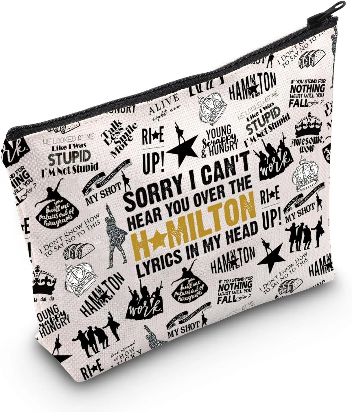 WCGXKO American Musical Makeup Bag Musical Theater Lover Gift for Musical Lovers (Hami Bag)