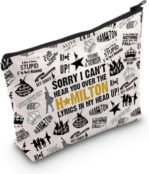 WCGXKO American Musical Makeup Bag Musical Theater Lover Gift for Musical Lovers (Hami Bag)