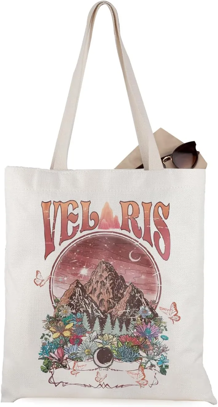 WCGXKO Book Lover Gift Literature Themed Tote Bag Book Bag Bookworm Merch