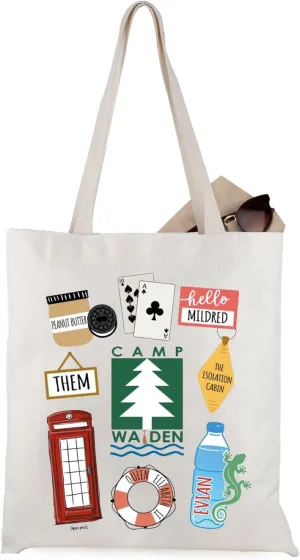 WCGXKO Classic Movie Inspired Camp Parent Trap 90s Movie Canvas Tote Bag