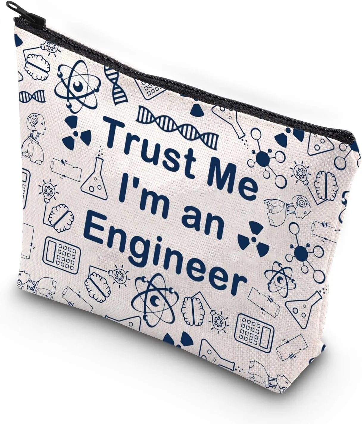 WCGXKO Engineer gifts Engineer Graduation gift Trust Me I'm An Engineer Zipper Pouch Makeup Bag (an Engineer)