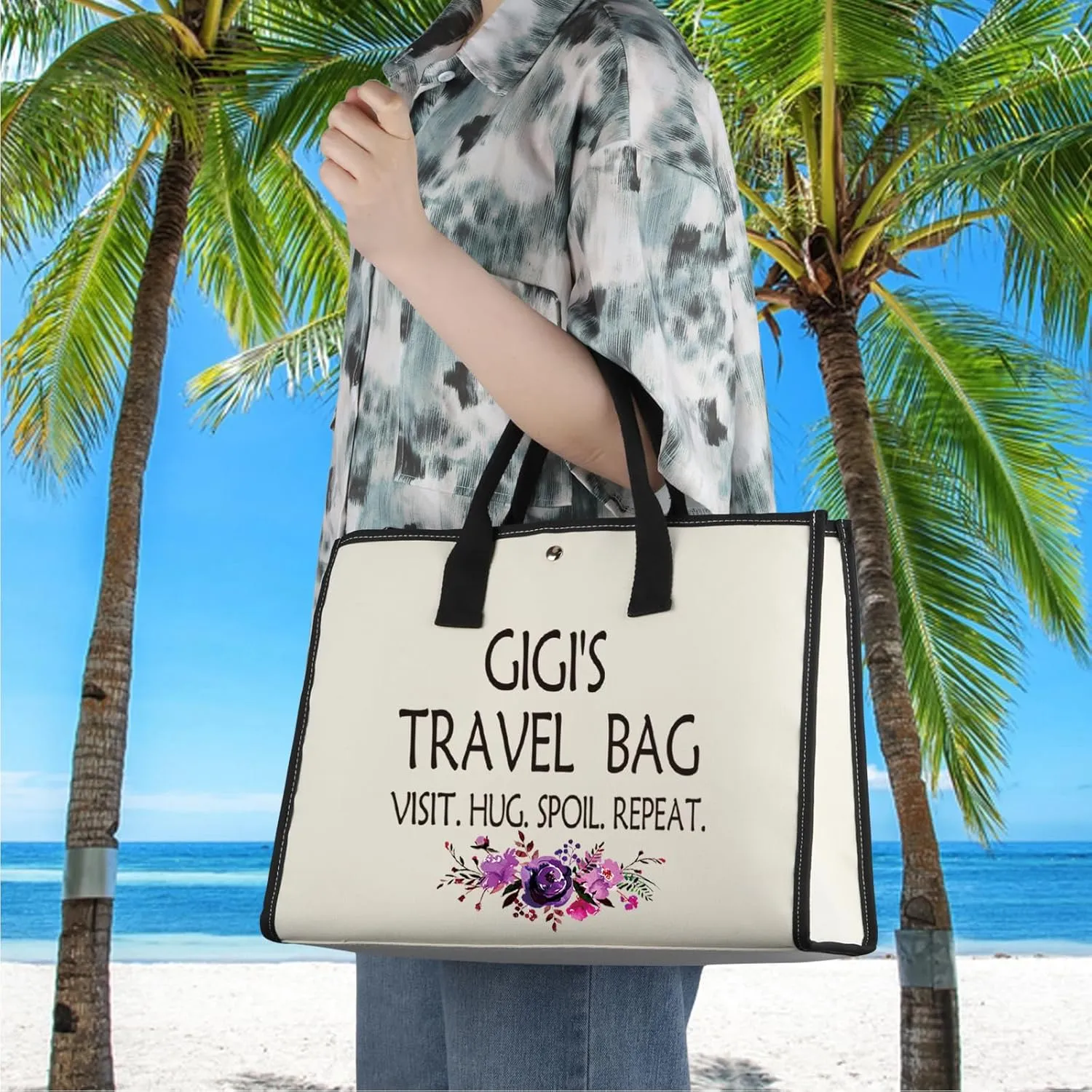 WCGXKO Gigi Mother’s Day Merchandise Grandma Cosmetics Bag Toiletry Bag for Traveling (GIGI'S TRAVEL LT)