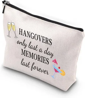 WCGXKO Hangover Gift Bachelorette Hangover Kit Bags Hangovers Only Last A Day Memories Last Forever (Hangovers Only)