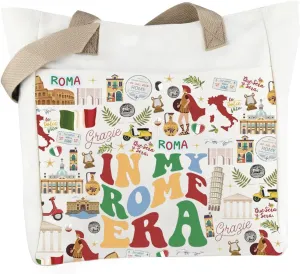 WCGXKO Italy Rome Journey Gift Rome Travel Gift In My Rome Era Tote Bag Ancient Rome Gifts For Women Rome City Gift