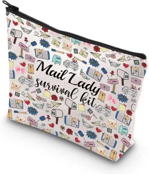 WCGXKO Mail Lady Appreciation Gift Mailwoman Gift It's Me Hi I'm The Mail Lady Zipper Pouch Makeup Bag (MAIL po)