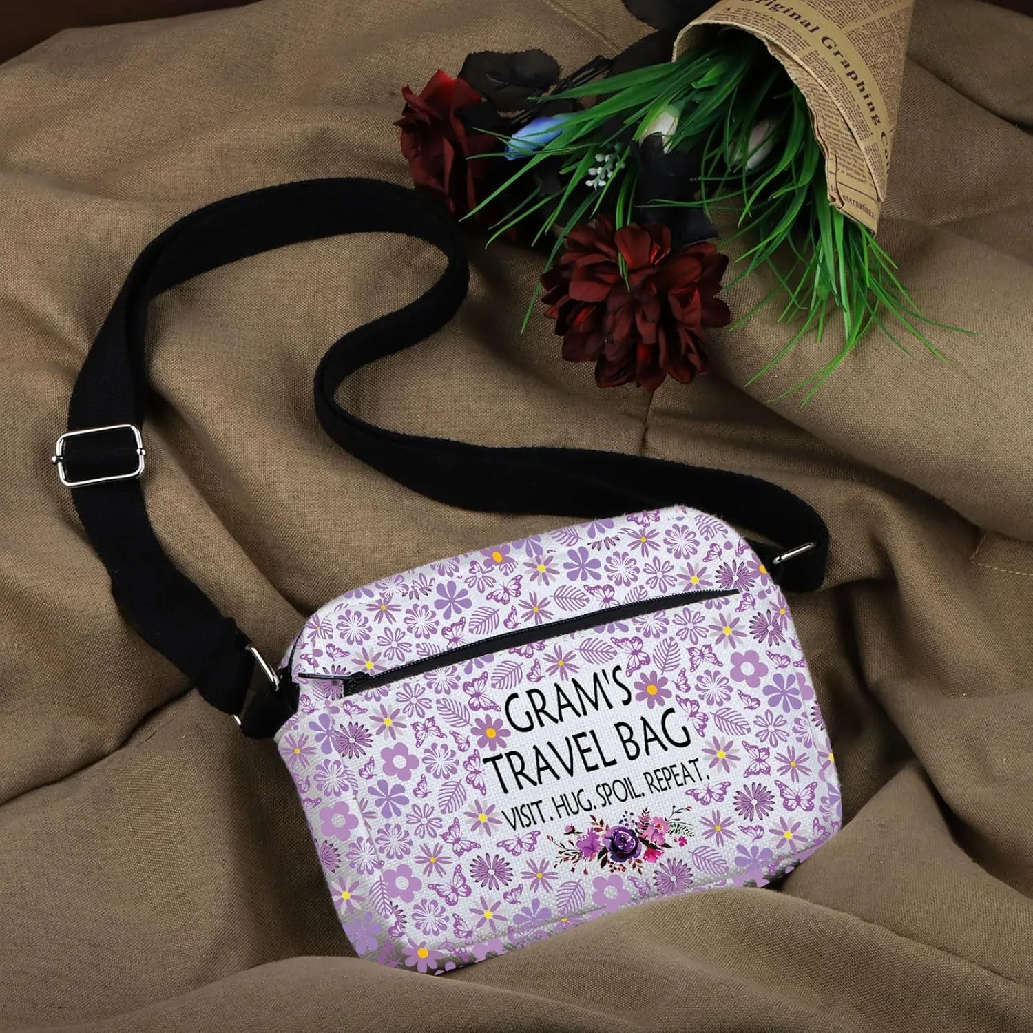 WCGXKO Mother’s Day Gift Grandma Birthday Gift Mother’s Day Merchandise Tote Bag Travel Bag For Grandma