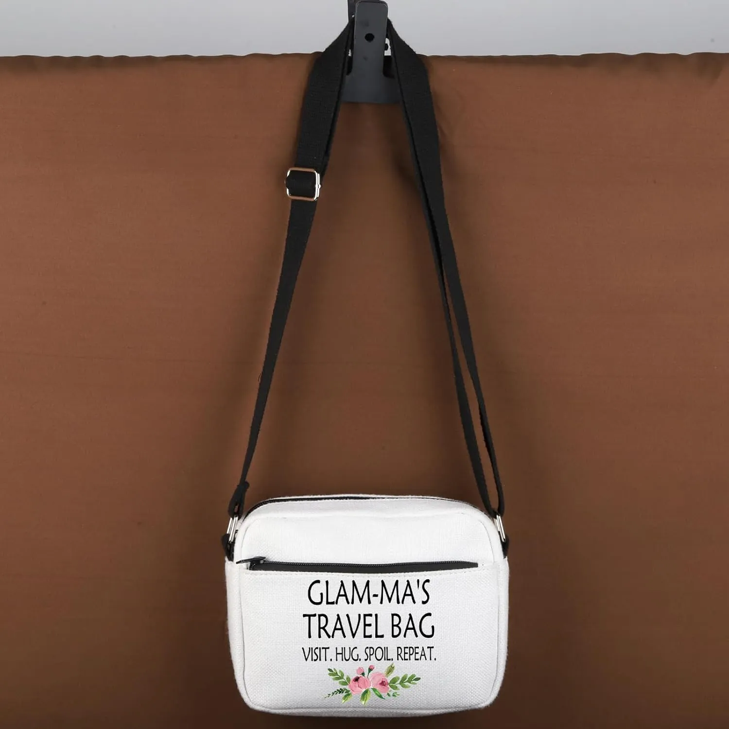 WCGXKO Mother’s Day Gift Grandma Birthday Gift Mother’s Day MerchandiseZipper Canvas Crossbody Bag For Grandma