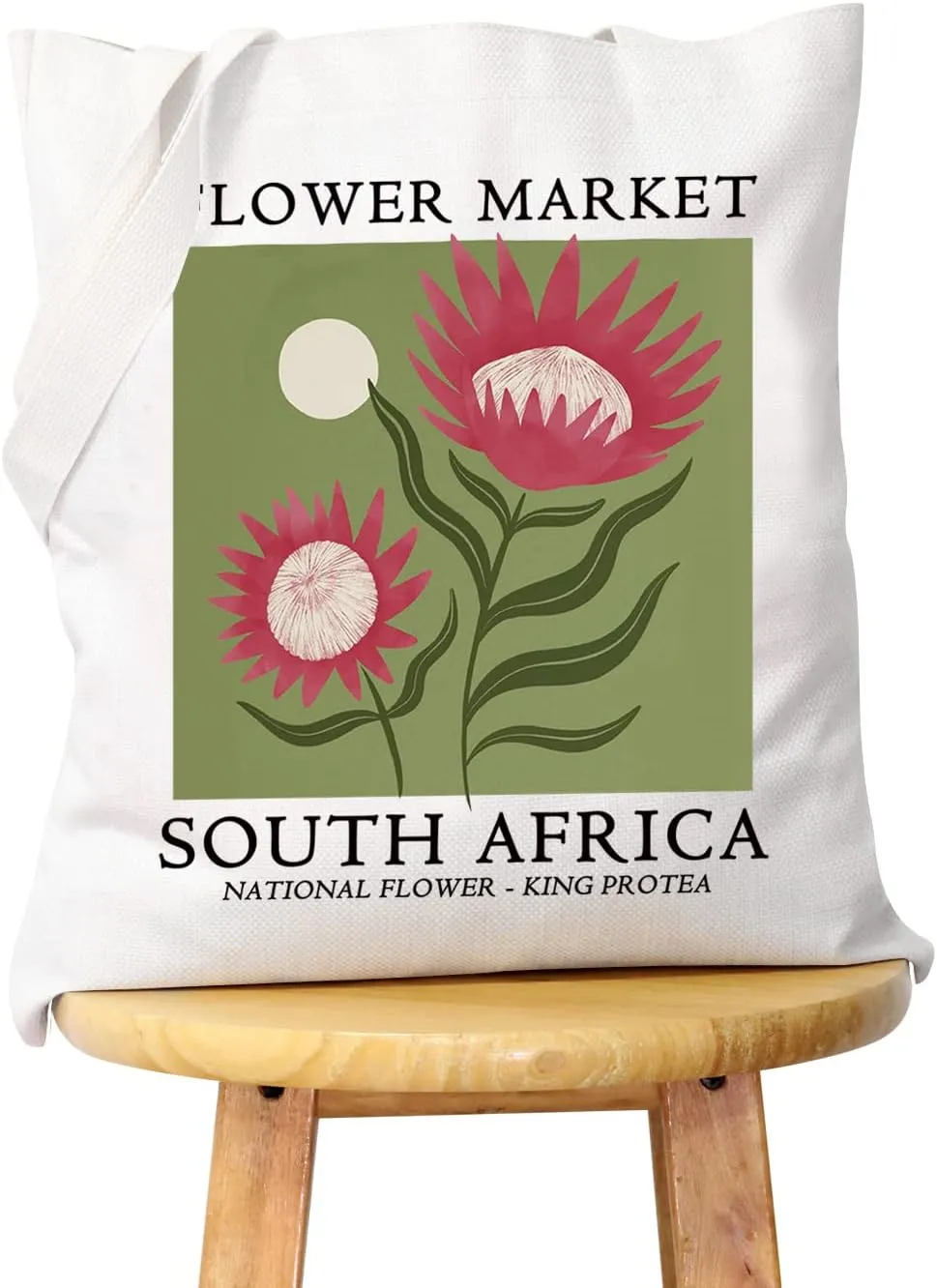 WCGXKO South Africa Travel Gift South Africa Vacation Gift South Africa Trip Canvas Shopping Bag Tote Bag