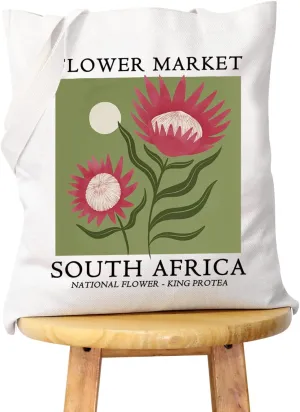 WCGXKO South Africa Travel Gift South Africa Vacation Gift South Africa Trip Canvas Shopping Bag Tote Bag
