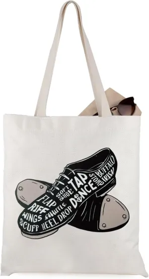 WCGXKO Tap Dance Lover Gift: Tap Dancing Shoes & Tote Bag For Women