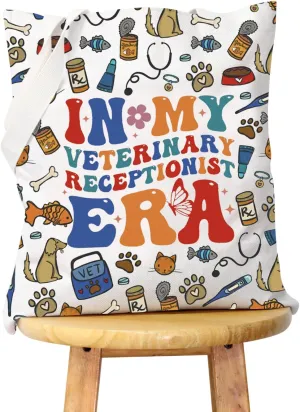 WCGXKO Vet Receptionist Gift Veterinarian Gift Vet Tech Gift In My Veterinary Receptionist Era Animal Rescue Gift