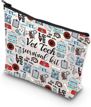 WCGXKO Veterinary Technician Gift Vet Tech Survival Kit Portable Travel Accessories Toiletry Bag Makeup Bag (ADR ERA)