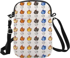 WCGXKO Video Game Inspired Crossbody Bag Valley Chicken Gift Chicken Lover Gift for Gamer