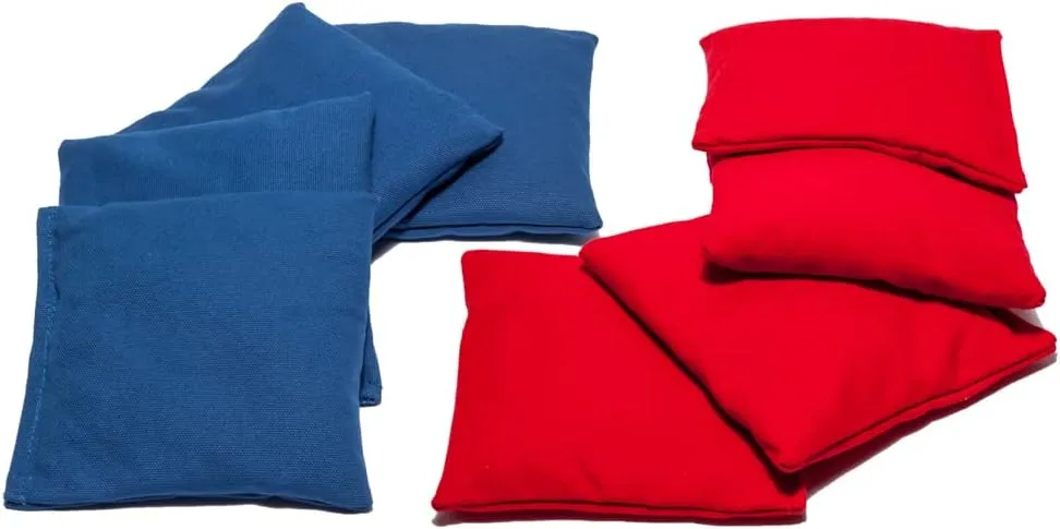 Weather Resistant Cornhole Bags (Set of 8) - Professional Regulation Size/Weight (16 oz) - Use on Pro Corn Hole Boards or Bean Bag Toss Sets