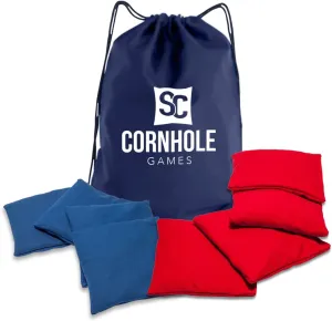 Weather Resistant Cornhole Bags (Set of 8) - Professional Regulation Size/Weight (16 oz) - Use on Pro Corn Hole Boards or Bean Bag Toss Sets