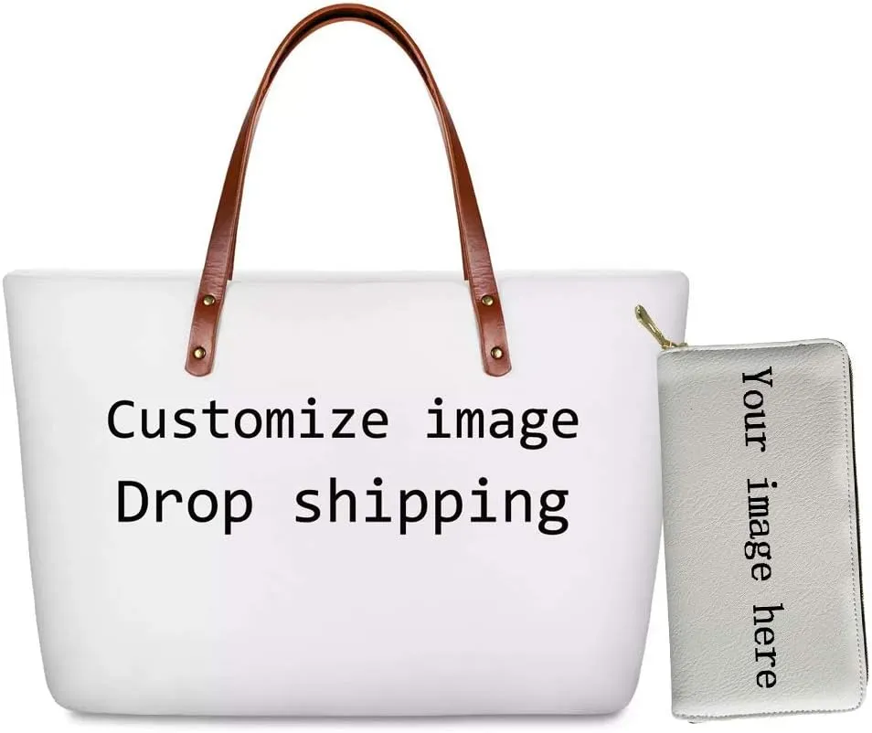 WELLFLYHOM Handbag and Wallet Set Magic African American Woman Shoulder Bag Top Handle Bag Tote Purse for Women