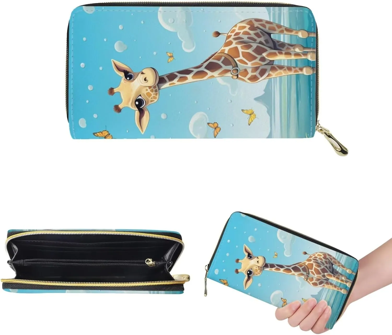 WELLFLYHOM Handbag and Wallet Set Magic African American Woman Shoulder Bag Top Handle Bag Tote Purse for Women
