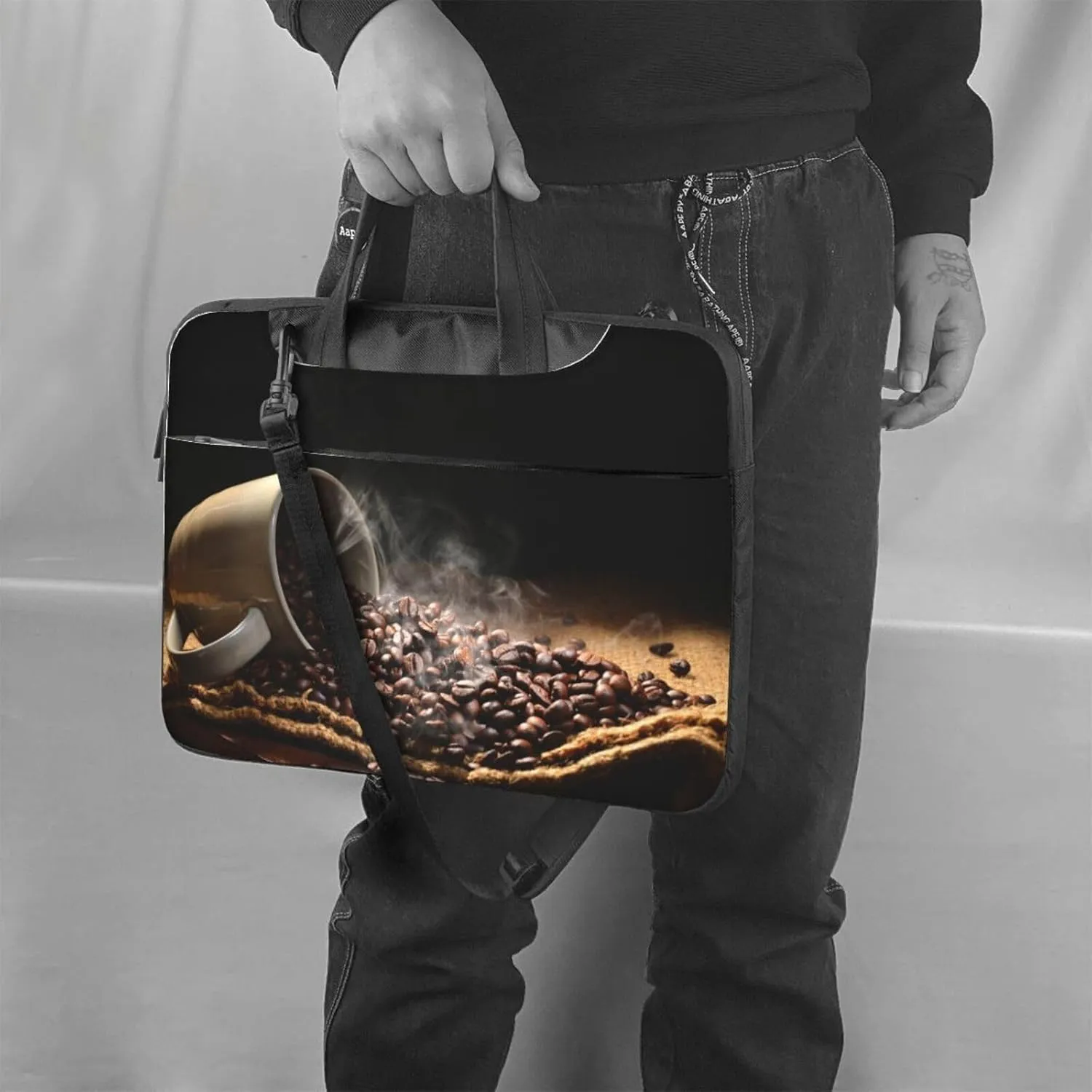 West Indian Manatees Laptop Bag Case,13/14/15.6 Inch Laptop Messenger Shoulder Bags Durable Computer Bags For Women Men