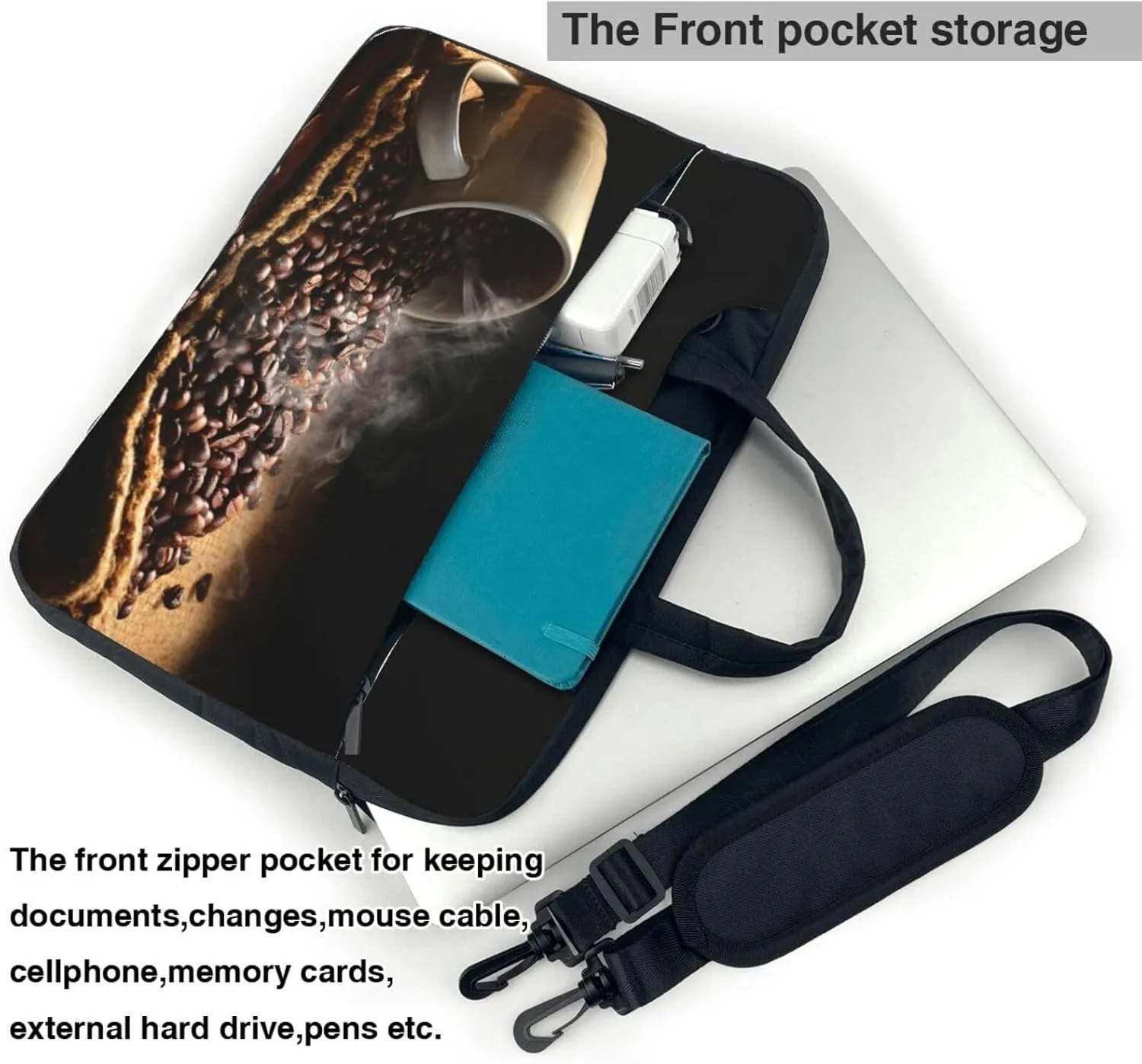 West Indian Manatees Laptop Bag Case,13/14/15.6 Inch Laptop Messenger Shoulder Bags Durable Computer Bags For Women Men
