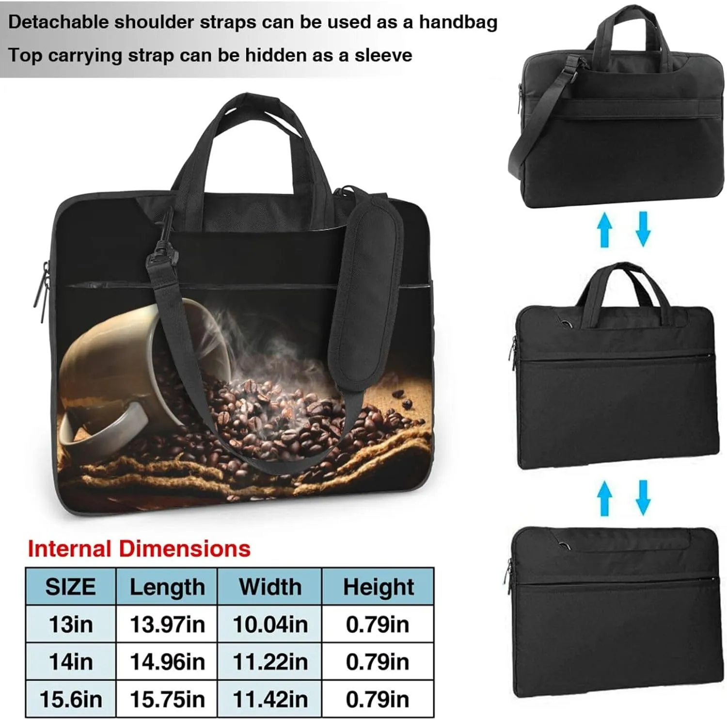 West Indian Manatees Laptop Bag Case,13/14/15.6 Inch Laptop Messenger Shoulder Bags Durable Computer Bags For Women Men