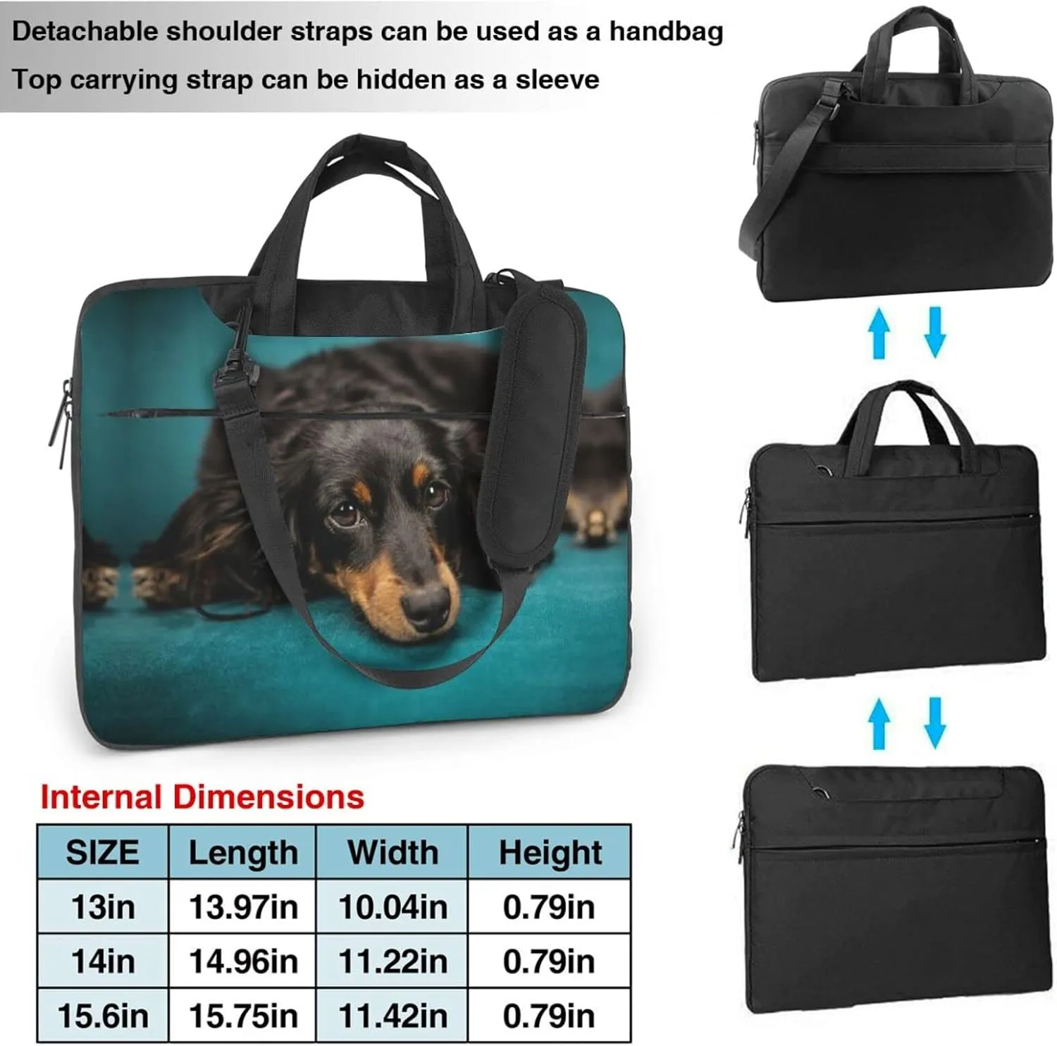 West Indian Manatees Laptop Bag Case,13/14/15.6 Inch Laptop Messenger Shoulder Bags Durable Computer Bags For Women Men
