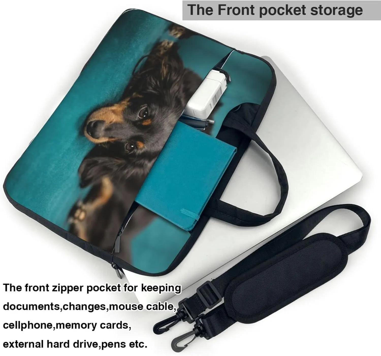 West Indian Manatees Laptop Bag Case,13/14/15.6 Inch Laptop Messenger Shoulder Bags Durable Computer Bags For Women Men