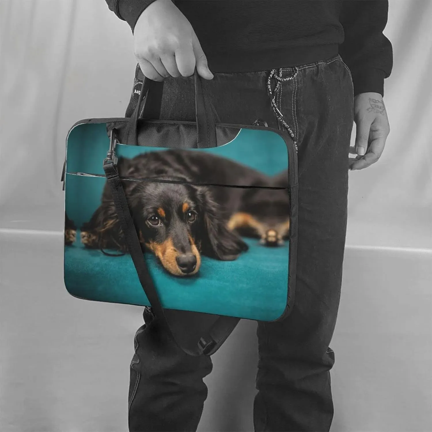 West Indian Manatees Laptop Bag Case,13/14/15.6 Inch Laptop Messenger Shoulder Bags Durable Computer Bags For Women Men