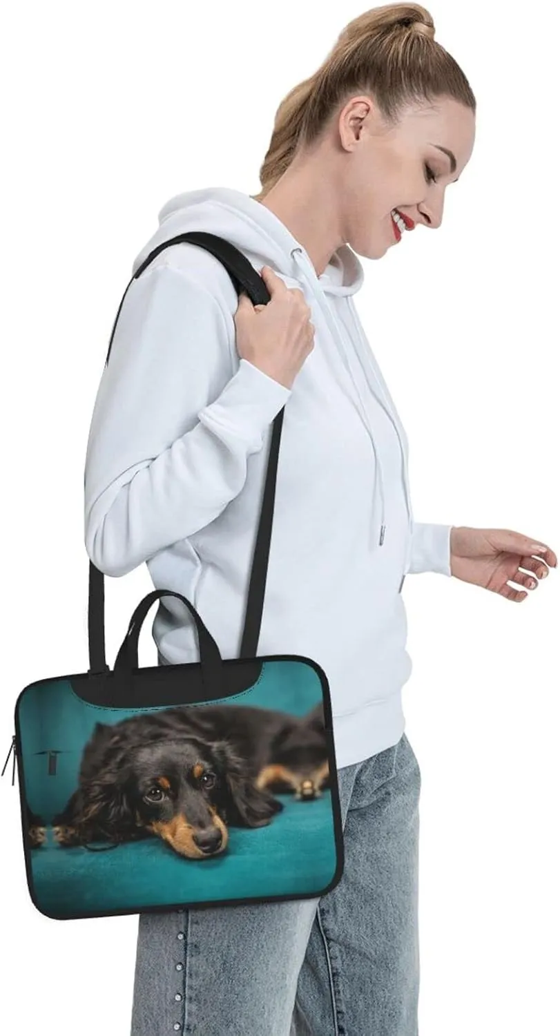West Indian Manatees Laptop Bag Case,13/14/15.6 Inch Laptop Messenger Shoulder Bags Durable Computer Bags For Women Men
