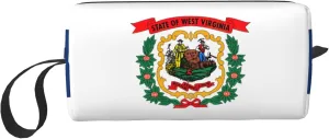 West Virginia state flag print Travel Cosmetic Bag Gifts for Women Portable Make Up Bags for Women Mother Sister