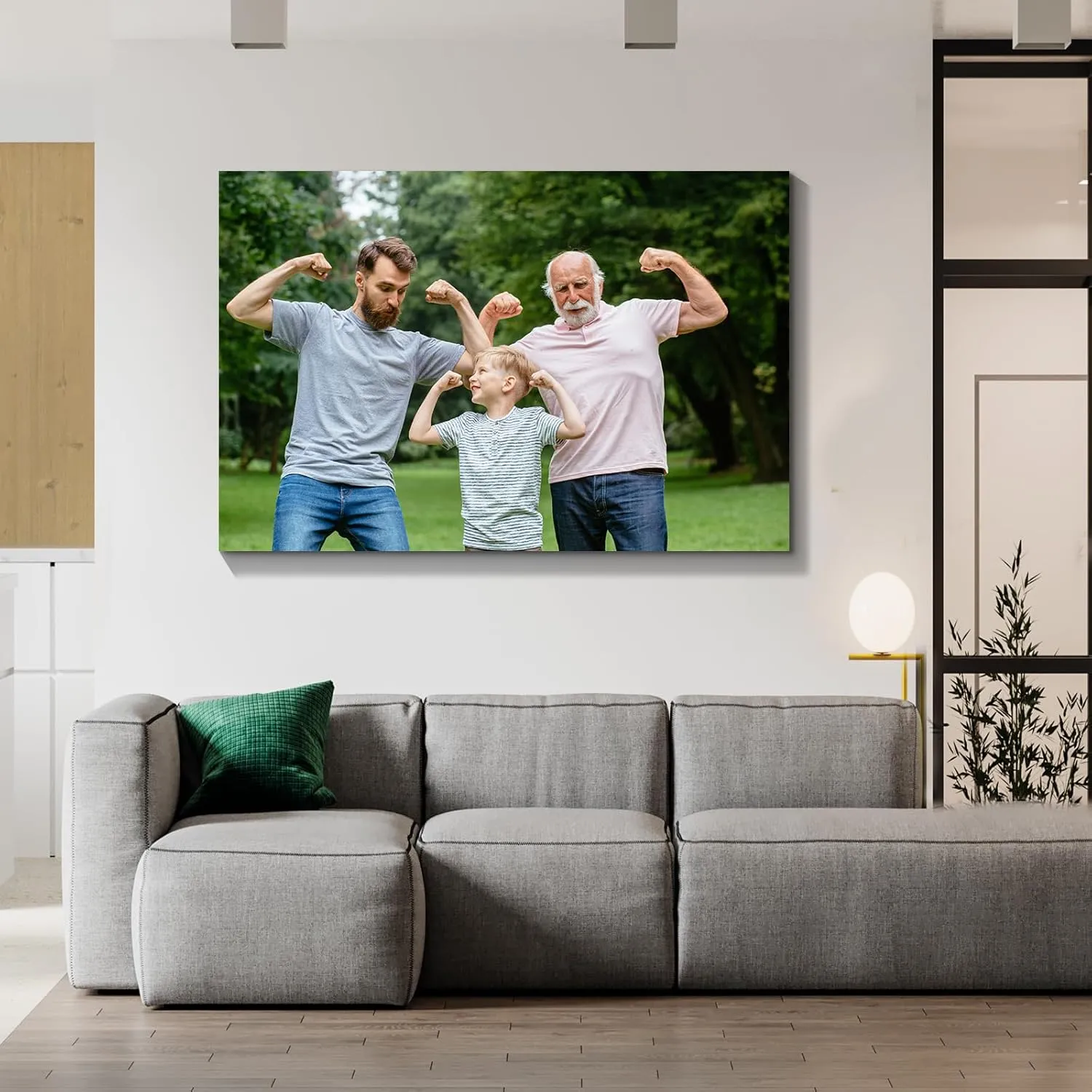 Wewejia Personalized Photo to Canvas Print - Canvas Prints With Your Photos on Custom Wall Art for Bedroom, Living Room, Wedding Baby Pet Family Picture Wall Art 16"x12"