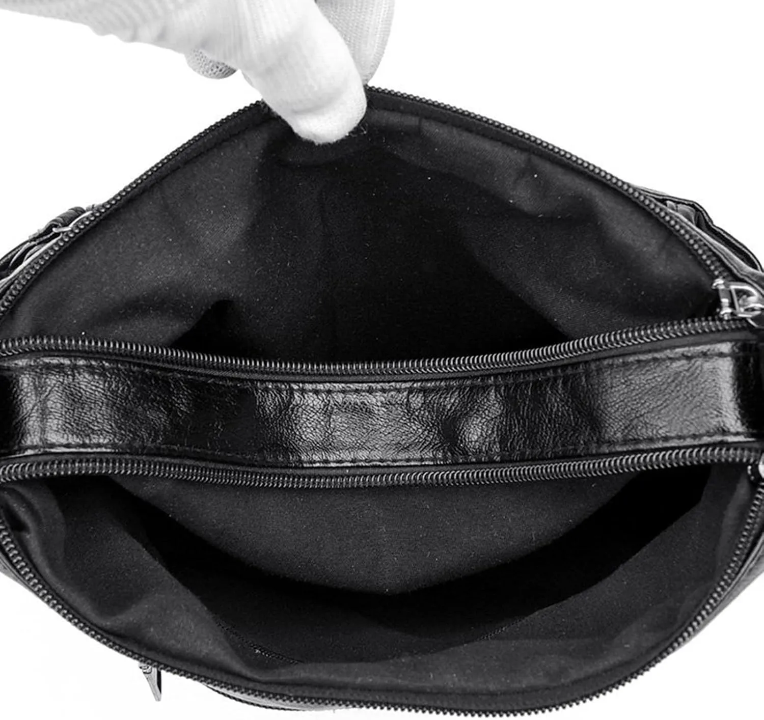 Women Bags Fashionable Middle Mother Bag Large Capacity Shoulder Crossbody Bags Casual Shoulder Tote (Black, One Size)