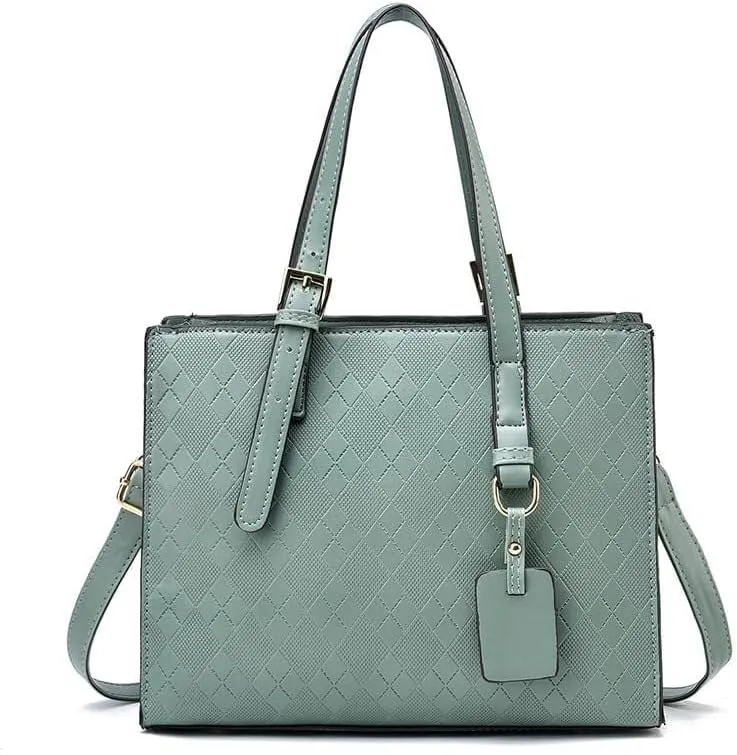 Women Crossbody Bags Pattern Zipper Metal Hardware Handbags Commuting Leather Shoulder Bag Cross-Body Bag Pu Leather