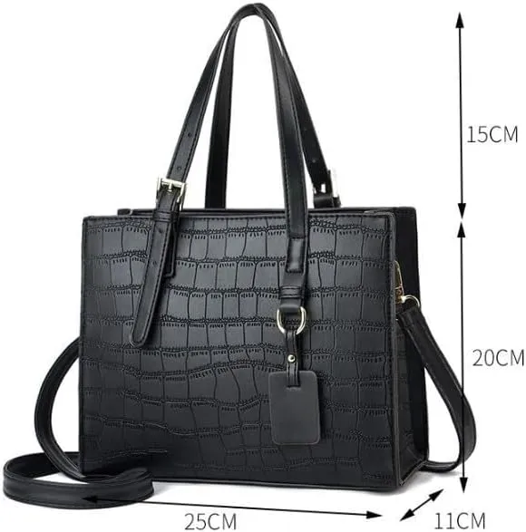 Women Crossbody Bags Pattern Zipper Metal Hardware Handbags Commuting Leather Shoulder Bag Cross-Body Bag Pu Leather