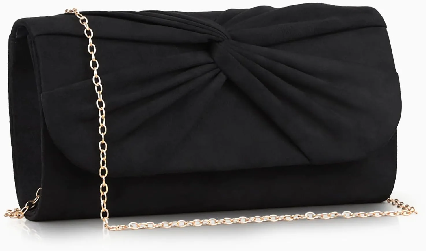 Women Faux Suede Bow Evening Clutch Bags Formal Party Clutch Wedding Party Purse Prom Clutch